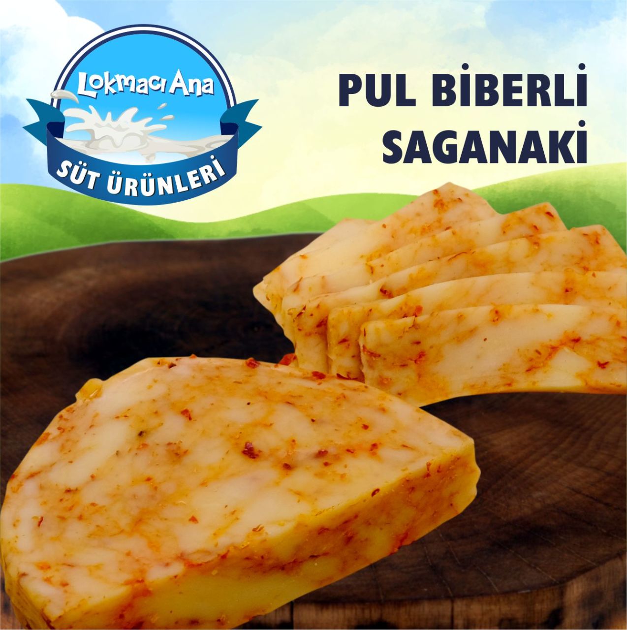 Pul Biberli Saganaki Peyniri 1 KG